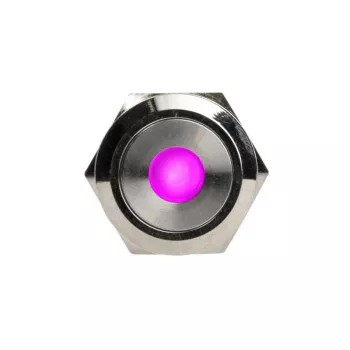 DimasTech vandal-resistant push button 19 mm Silverline Dot RGB PD210