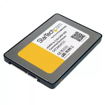 StarTech.com 2.5 inch SATA to Mini SATA SSD Adapter Enclosure, Silver, 0 - 50 °C, -10 - 85 °C, 5 - 95 %, 68 mm, 98 mm