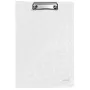 Leitz Clipboard with Cover WOW, A4, Polyfoam, White, 75 Sheets, 1 Pocket, 230 mm
