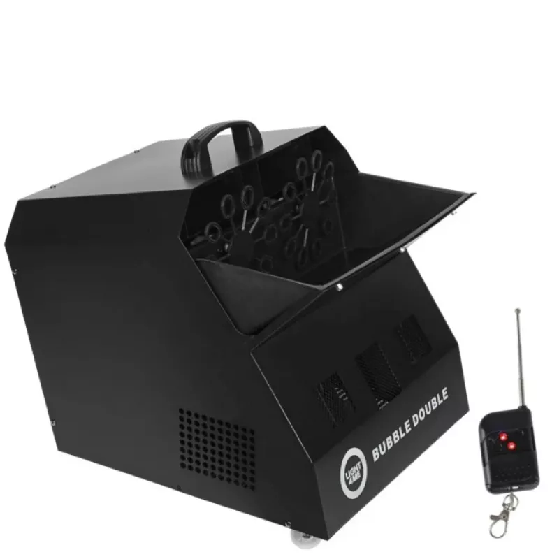 LIGHT4ME BUBBLE DOUBLE - Bubble Machine 300W, Wireless Remote Control
