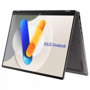ASUS Vivobook 16 Flip TP3607SA-SI155W 2-in-1 Laptop, Intel Core Ultra 7 256V, 16 inch WUXGA Touchscreen, 16 GB RAM, 1 TB SSD, Windows 11 Home, Grey