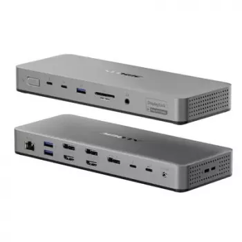 Laptop dock / port replicator ALOGIC TB4DU4 — Wired Thunderbolt, 96W, SD/MicroSD reader, 3.5mm, Aluminium/ABS