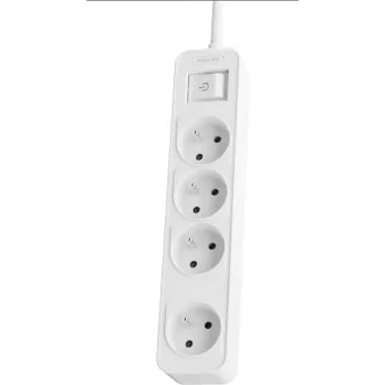 Philips Phil-CHP2144W/60 Extension Cable 1.5 m, 4 AC Sockets, White