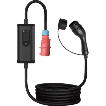 DEFENZO ToGo AC7 DEF1020 Mobile Charger for Electric Vehicles, Type 2, 7 kW, 32 A, 5 m, IP65, Black