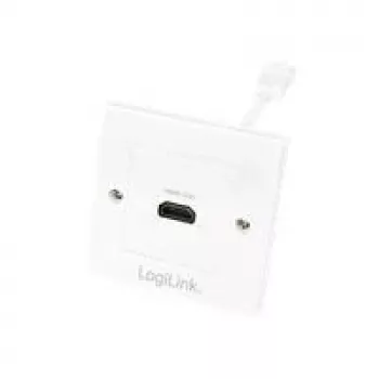 LogiLink AH0014 HDMI wall socket, flush-mounted, 1 port, white