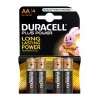 Duracell Basic AA/LR6 Alkaline Batteries, 4 Pieces