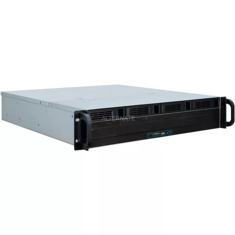 Inter-Tech 2U 2404L Server Case Rack Black, Grey