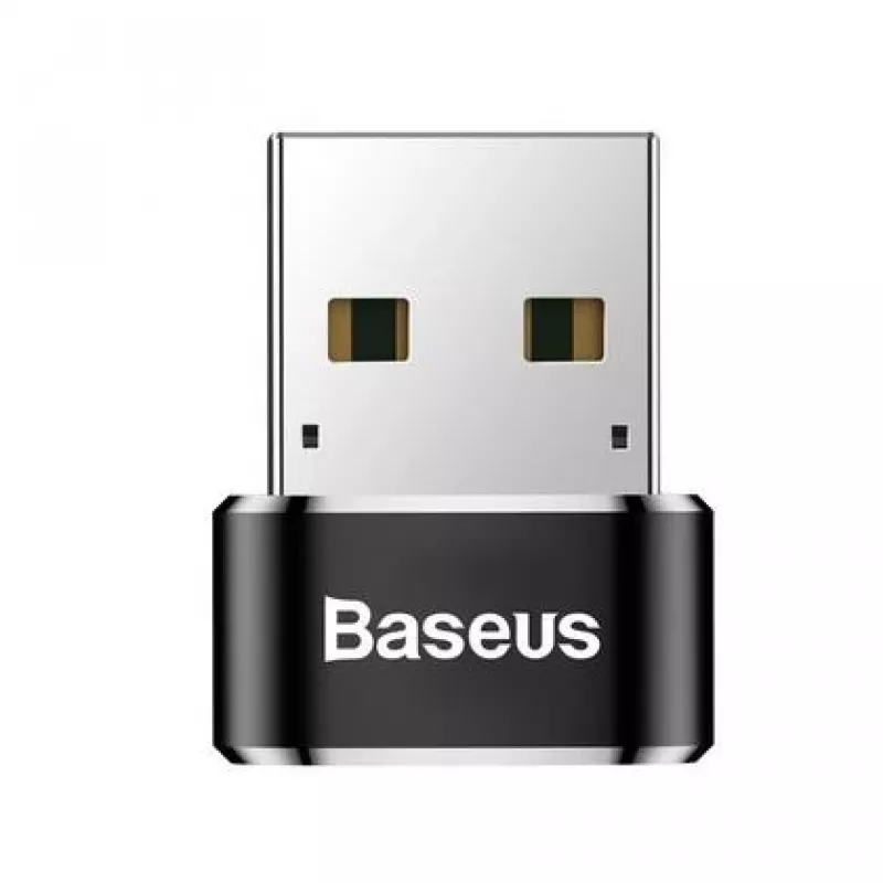Baseus USB Plug to Type-C Socket Adapter Converter Black