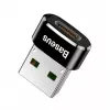 Baseus USB Plug to Type-C Socket Adapter Converter Black