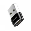 Baseus USB Plug to Type-C Socket Adapter Converter Black