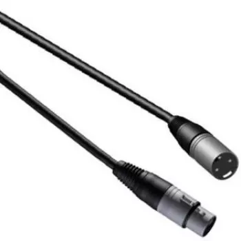 PROCAB CAB901 5m XLR Plug to Socket Audio Cable Black