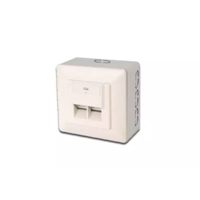 Digitus CAT 5e, Class D, data socket, shielded, surface-mounted