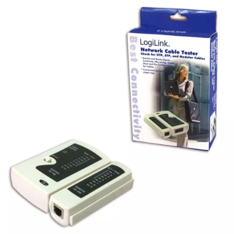 Cable tester, LogiLink WZ0010, network cable testing device