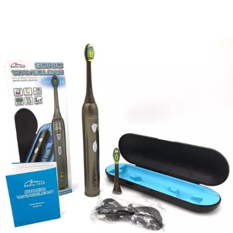 Toothbrush Media-Tech SONIC WAVECLEAN Adults Brown