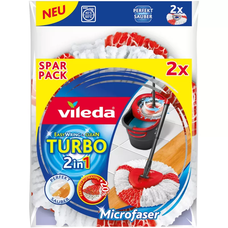 Vileda mop head red white