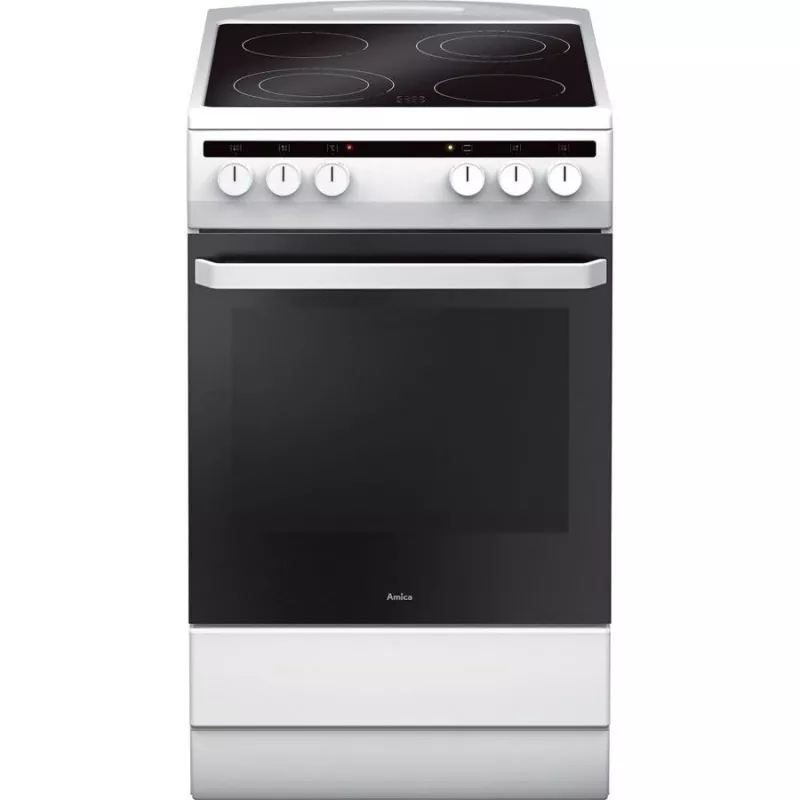 Amica 58CE2.315HQW Ceramic Cooker, White