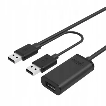 Active USB 2.0 Extension Cable, 20m; Y-279