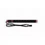 TECHLY 365733 1U Rack Power Strip — 8× Schuko Sockets, 2 m Cable