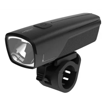 ANSMANN 1600-0524 LED Front Bicycle Light, 50 lx, 2600 mAh, 2 W, Black