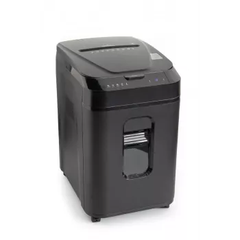 WALLNER Paper Shredder AF160 C2 Cross-Cut, 160-Sheet Automatic Feed, P-4 Security Level, 26 L Bin, Black
