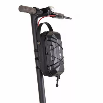 WILDMAN GD6XPlus Handlebar Bag for Electric Scooter, Frame Rack Bag, Black