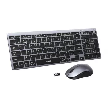 UGREEN MK552 Wireless Keyboard and Mouse Set - Black