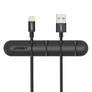 UGREEN 4-Slot Cable Management Clip (2-Pack) - Black