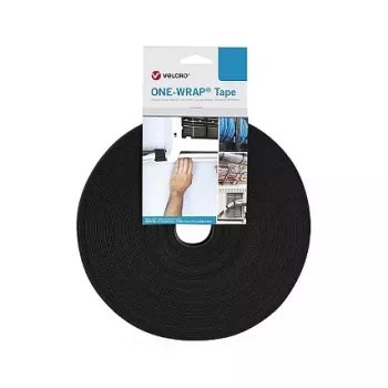 VELCRO One Wrap Tape 25m 20mm Black VEL-OW64141