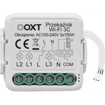OXT T224 Mini Wi-Fi Relay Module 4-Channel Tuya Smart Life Dry Contact 10A/Channel