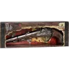 PULIO Gonher Metal Pirate Gun Toy Cap Gun, Die-cast Metal & Plastic, 8-Shot Ring Caps, Black/Grey with Brown Grip, Ages 8+