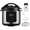 CONCEPT CK8001 Multi-Cooker, 5L, 900W, 10 Programmes, LED, Non-Stick Ceramic Pot, Delay Start, Keep-Warm Function, Black/Silver