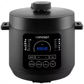 CONCEPT CK6001 Multi-Cooker 5L 900W 10 Programmes Non-Stick Black/Stainless Steel