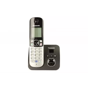 Panasonic KX-TG6821 DECT Cordless Phone with Answering Machine, Black