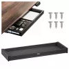ERGO OFFICE Flat Under-Desk Drawer ER-302 B – Steel Drawer with Slide Rail, Black