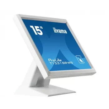 Iiyama ProLite T1531SR-W5 15-inch XGA 4:3 5-Wire resistive touchscreen LED monitor, white