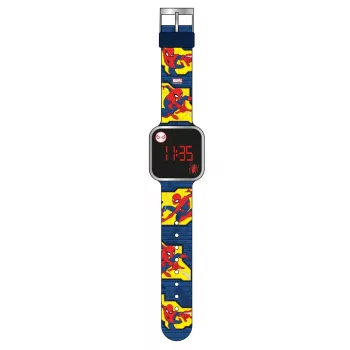 PULIO Spiderman LED Digital Children's Watch - Red/Blue