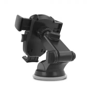 HAMMER Extreme Car Mount Universal Smartphone Windscreen Dashboard Holder with Strong Suction Cup, 360° Rotation, Adjustable Clamp, Black