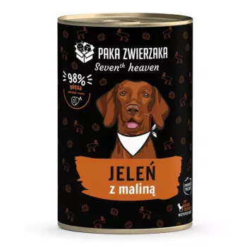 Paka Zwierzaka Seventh Heaven Venison with Raspberry 400g Wet Food for Dogs