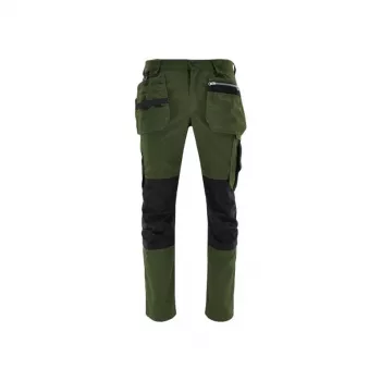 NO NAME TROUSERS MONTER M Men's Work Trousers, 65% Polyester 35% Cotton, Black/Grey, 9 Pockets, Knee Pad Pockets, EN ISO 13688