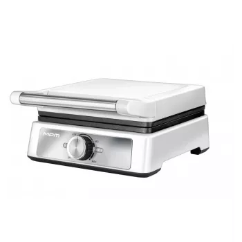 MPM MGO-41 Waffle Iron 1600W White – Belgian Waffle Iron with Non-Stick Plates