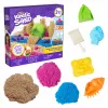 Kinetic Sand Beach Adventure Set – 907g Sand in 3 Colours with Moulds, Tools and Play Tray