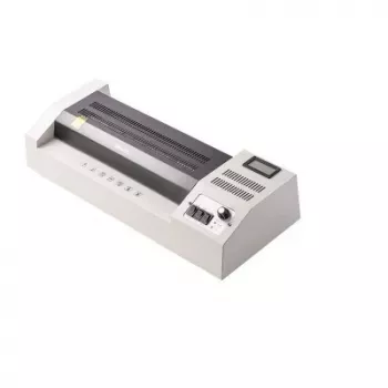 DELI Office Laminator E3895-EU A3 | 250 mm/min Hot Roller Lamination, max. 125 Micron, Anti-Jam, Cold Lamination, Black/Silver