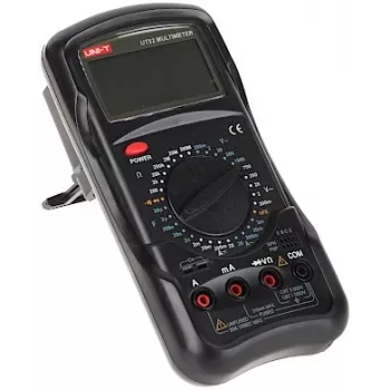 UNI-T UT-52 Digital Earth Resistance Tester, 2000Ω, 200V AC, 3½ Digit LCD, 2/3-Wire, Backlight, Data Hold, Auto Power Off