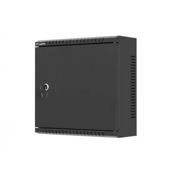 LANBERG WAT1-3414-00B Wall-Mount Installation Cabinet TPR 10 with Network Plate 340x340x140 mm Black