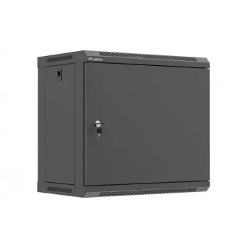 LANBERG WF03-5309-00B Wall-Mount Rack Enclosure 19 inch 9U 540x350 Black with Solid Metal Door (Flat Pack)