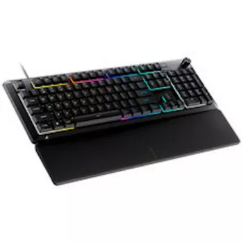 CORSAIR SKIFF 100 Gaming Keyboard, 10-Zone RGB, IP42 Splash Protection - Black
