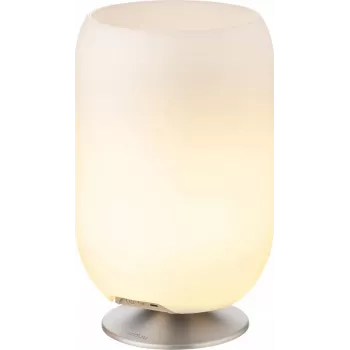 KOODUU LED lamp with speaker and heatsink Atmos silver
