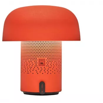 KOODUU Sensa Play Portable Bluetooth Speaker with Dimmable RGB LED Lamp, IPX4 Splash Protection, TWS Pairing, USB-C, Orange