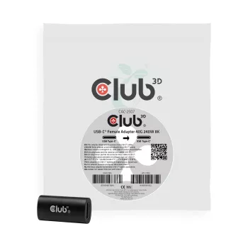 Club 3D USB-C Socket Adapter 40G 240W 8K60Hz