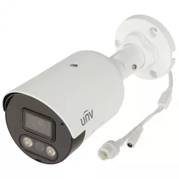 UNIVIEW IPC2128SB-ADF28KMC-I1 8MP 4K UHD Fixed Bullet Network Camera with Two-Way Audio and Active Deterrence
